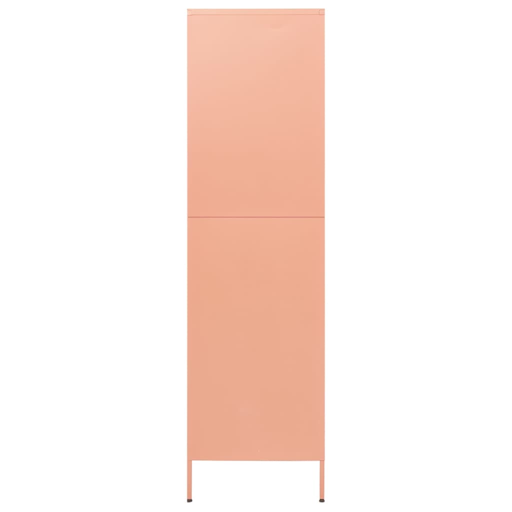 vidaXL Șifonier, roz, 90x50x180 cm, oțel