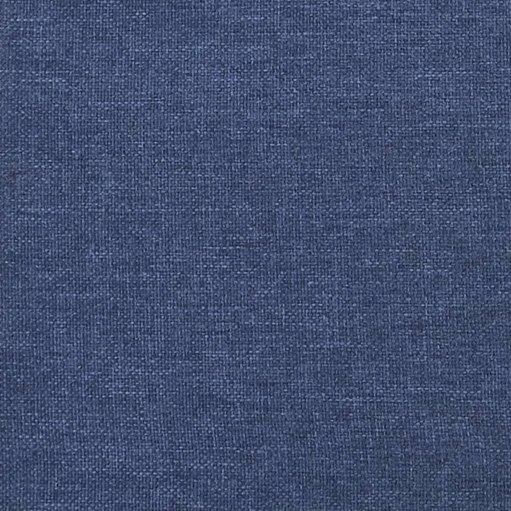 vidaXL Cadru de pat, albastru, 90x190 cm, material textil