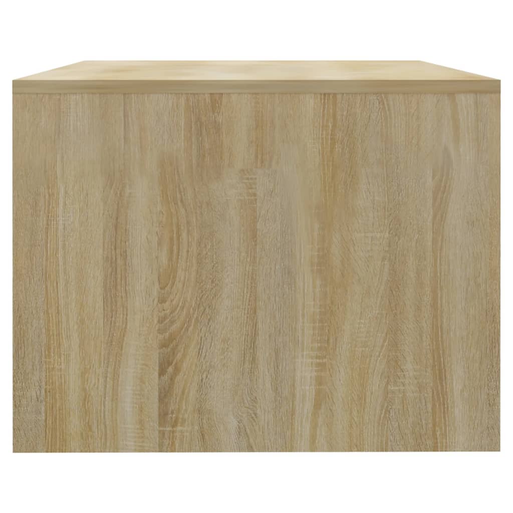 vidaXL Măsuță de cafea,alb și stejar sonoma,102x55x42cm,lemn prelucrat