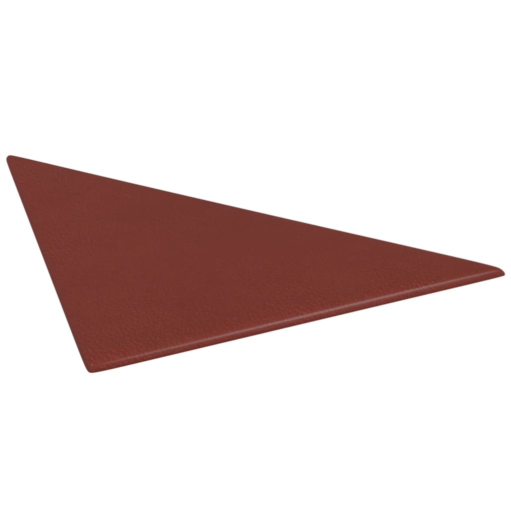 vidaXL Panouri de perete 12 buc. roșu vin 30x30 cm, piele eco, 0,54 m²