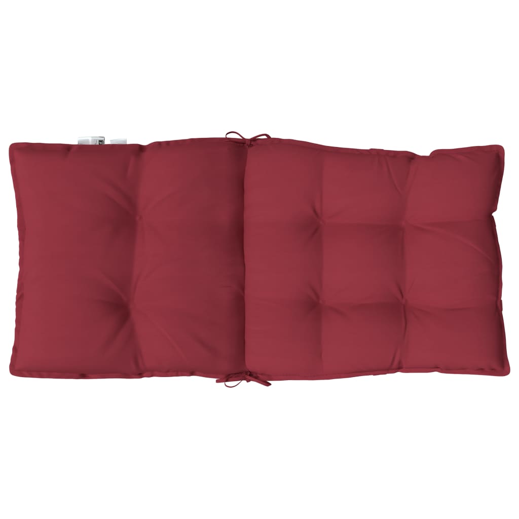 vidaXL Perne scaun cu spătar mic, 2 buc., roșu, textil oxford
