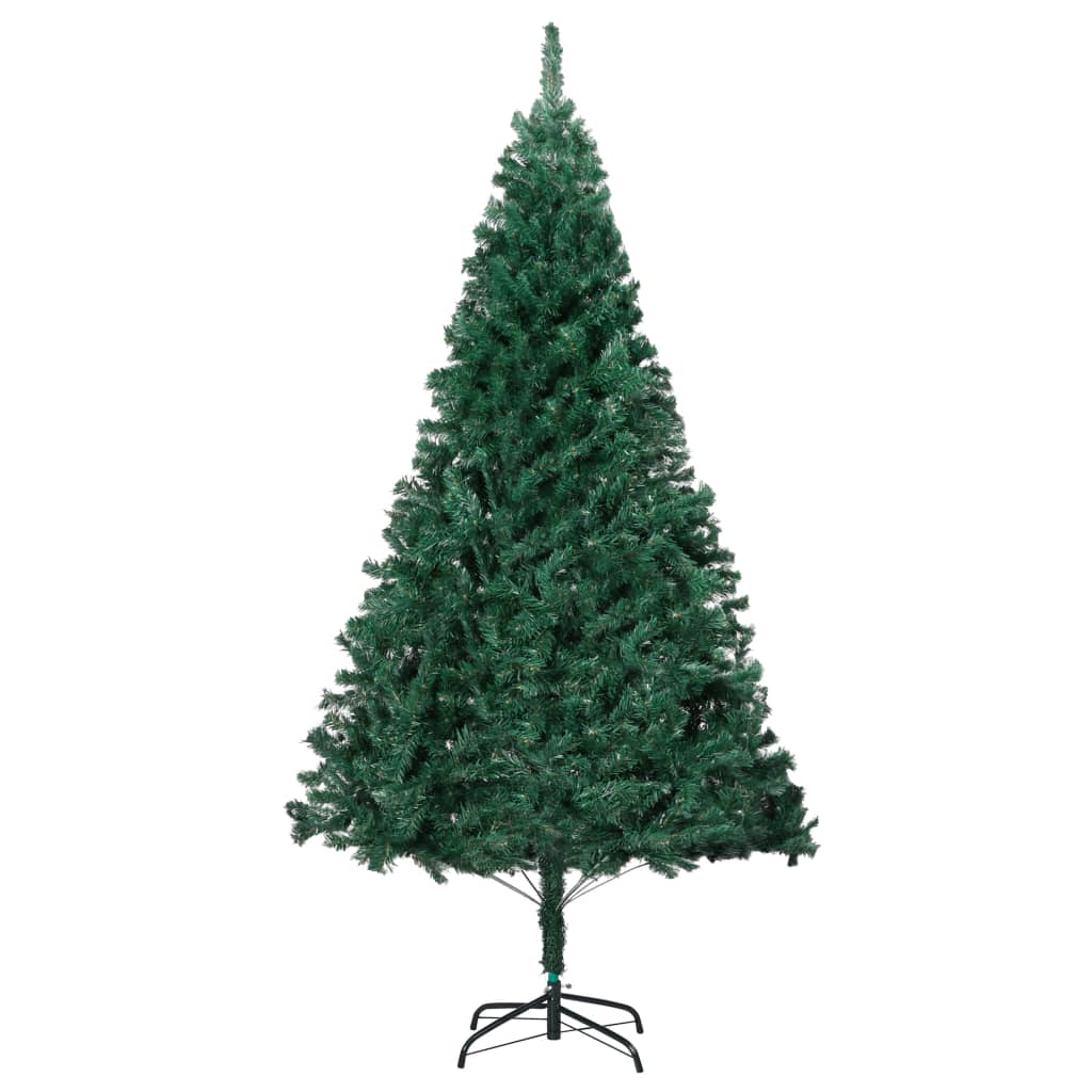 vidaXL Brad de Crăciun artificial cu ramuri groase, verde, 210 cm, PVC
