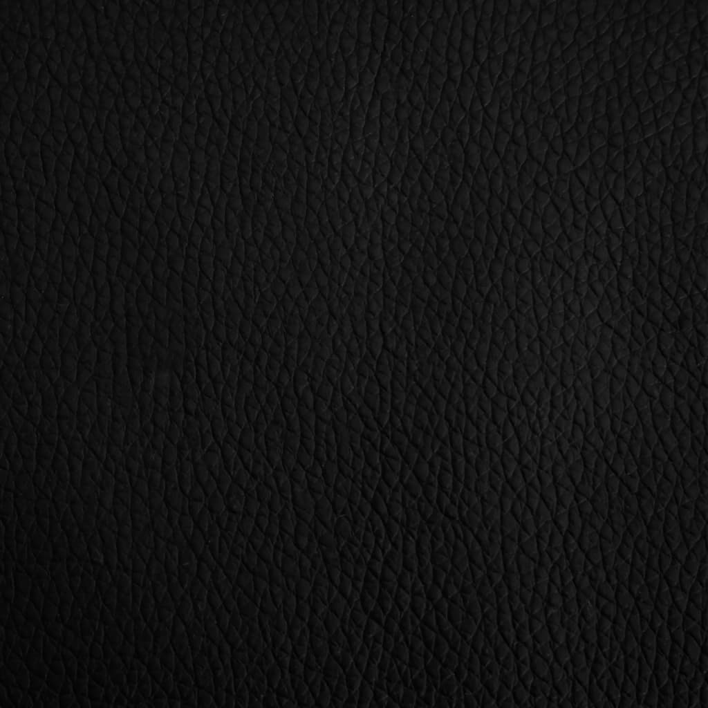 vidaXL Canapea pentru copii, negru, 70x45x30 cm, piele ecologică