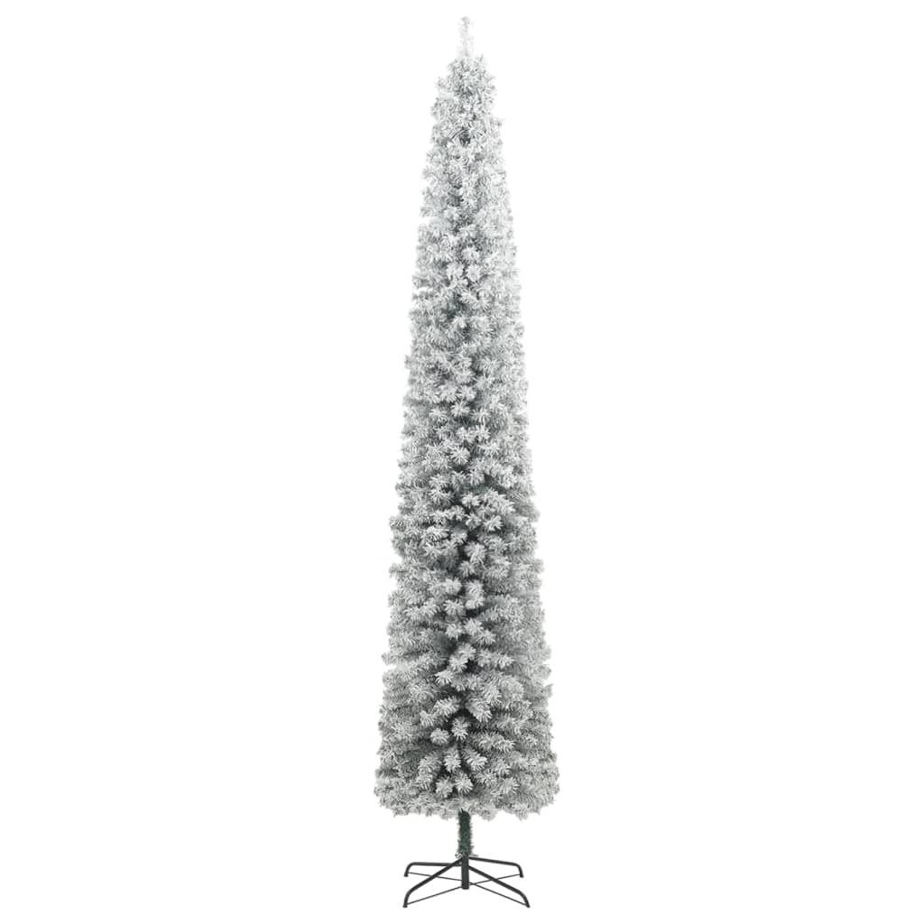 vidaXL Brad de Crăciun subțire 300 LED-uri/set globuri/zăpadă, 300 cm