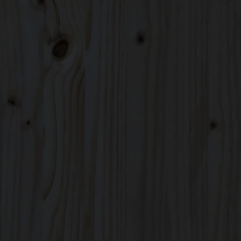 vidaXL Măsuță de cafea, negru, Ø 40x60 cm, lemn masiv de pin