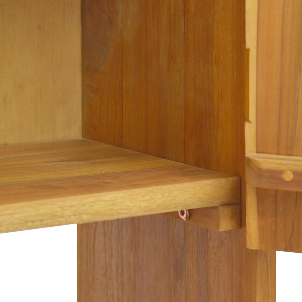 vidaXL Dulap pentru baie de perete, 25x25x100 cm, lemn masiv de tec