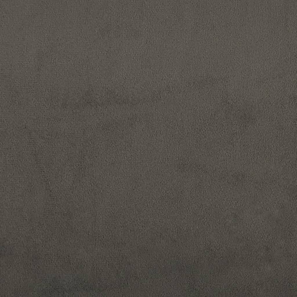 vidaXL Taburet, gri închis, 78x56x32 cm, catifea