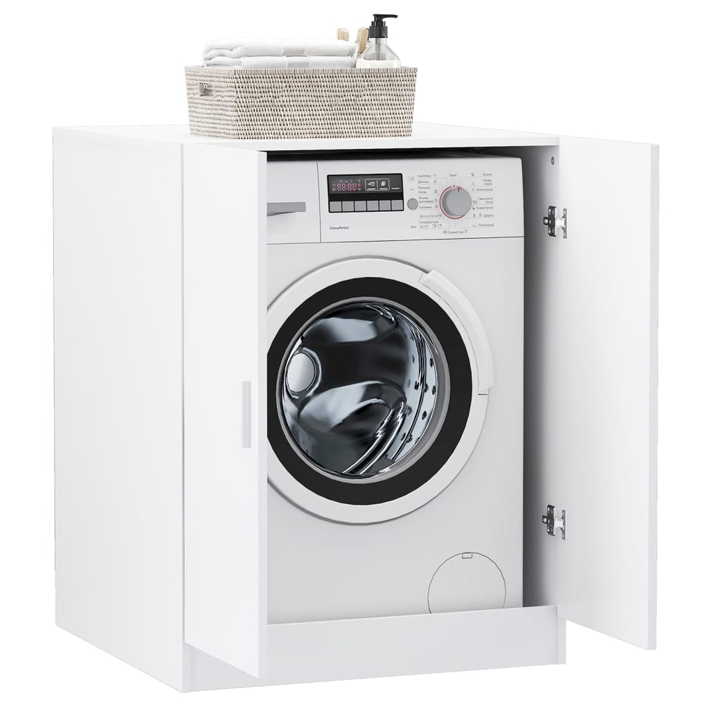 vidaXL Dulap mașină de spălat, alb, 71x71,5x91,5 cm