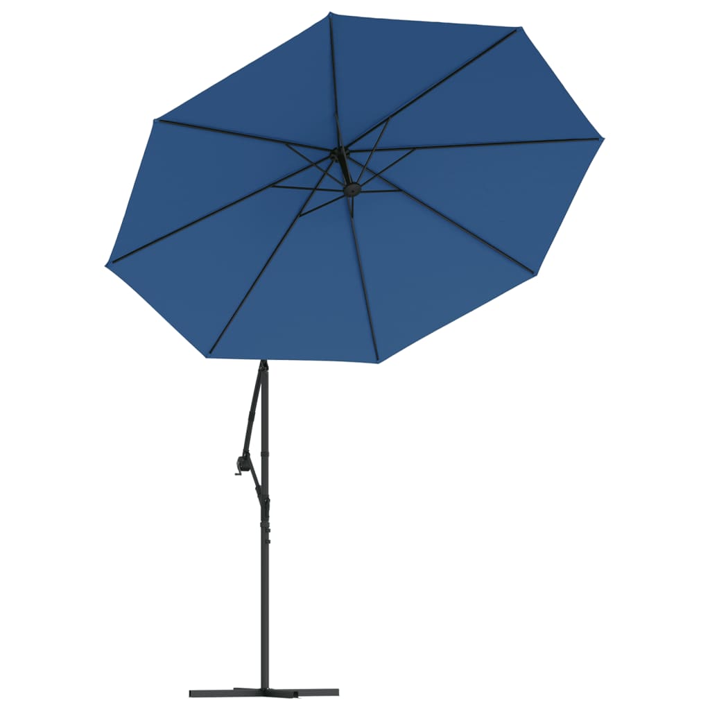 vidaXL Pânză de schimb umbrelă de soare, albastru azuriu, 300 cm