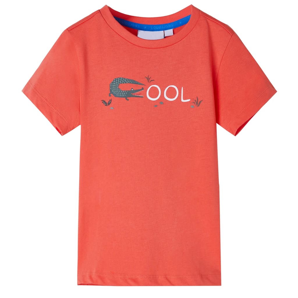Tricou pentru copii cu mâneci scurte roșu deschis 92