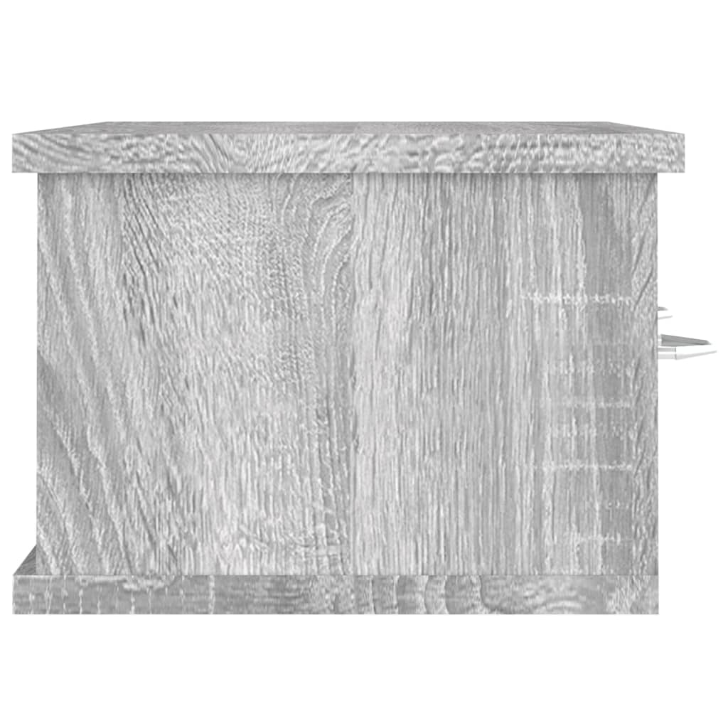 vidaXL Dulap de perete, sonoma gri, 60x26x18,5 cm, lemn prelucrat