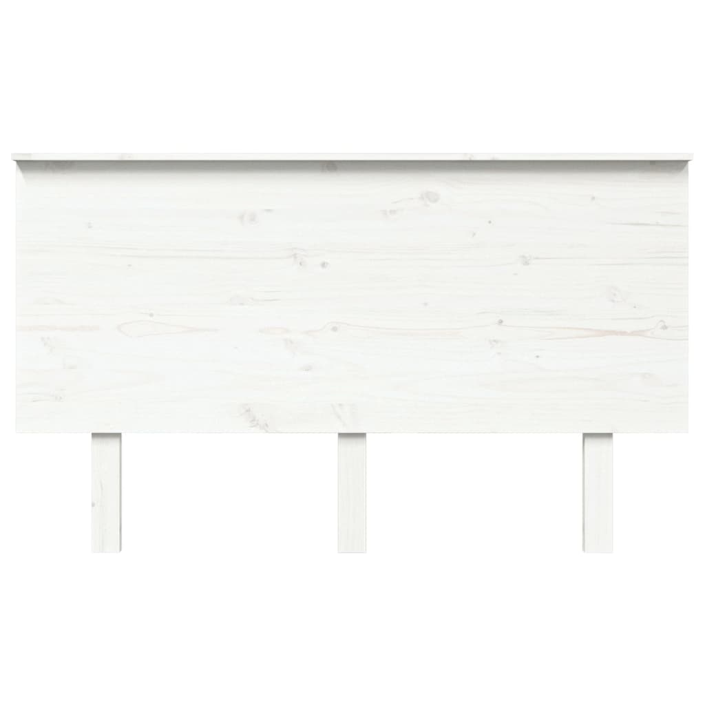 vidaXL Tăblie de pat, alb, 139x6x82,5 cm, lemn masiv de pin