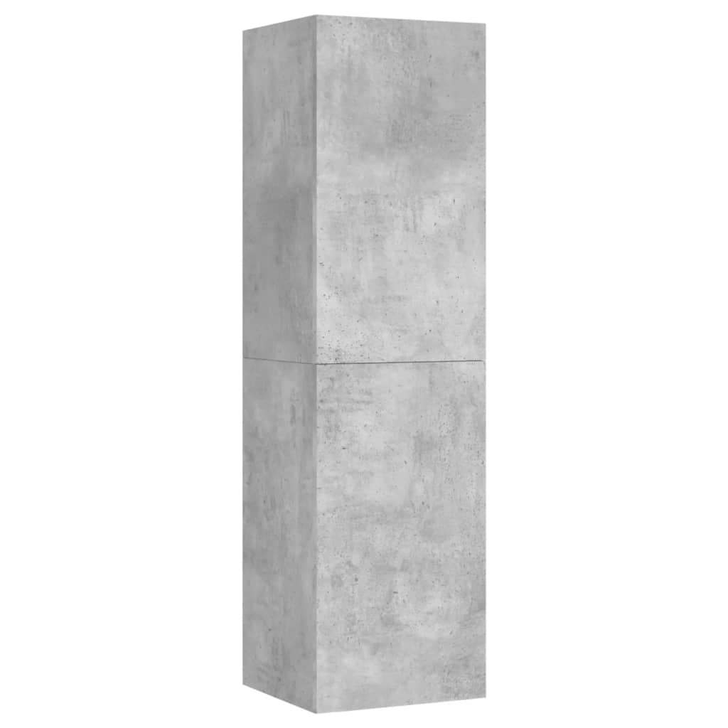 vidaXL Dulapuri TV, 4 buc., gri beton, 30,5x30x110 cm, lemn prelucrat