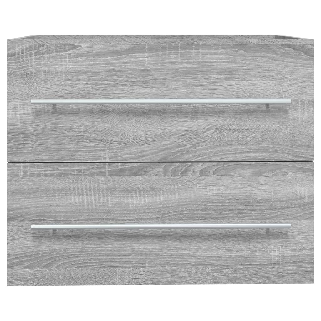 vidaXL Dulap de chiuvetă, sonoma gri, 60x38,5x48 cm, lemn prelucrat