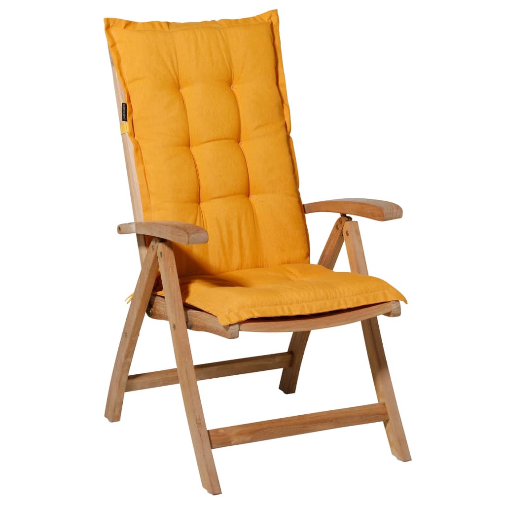Madison Pernă scaun spătar înalt Panama, auriu strălucitor, 123x50 cm
