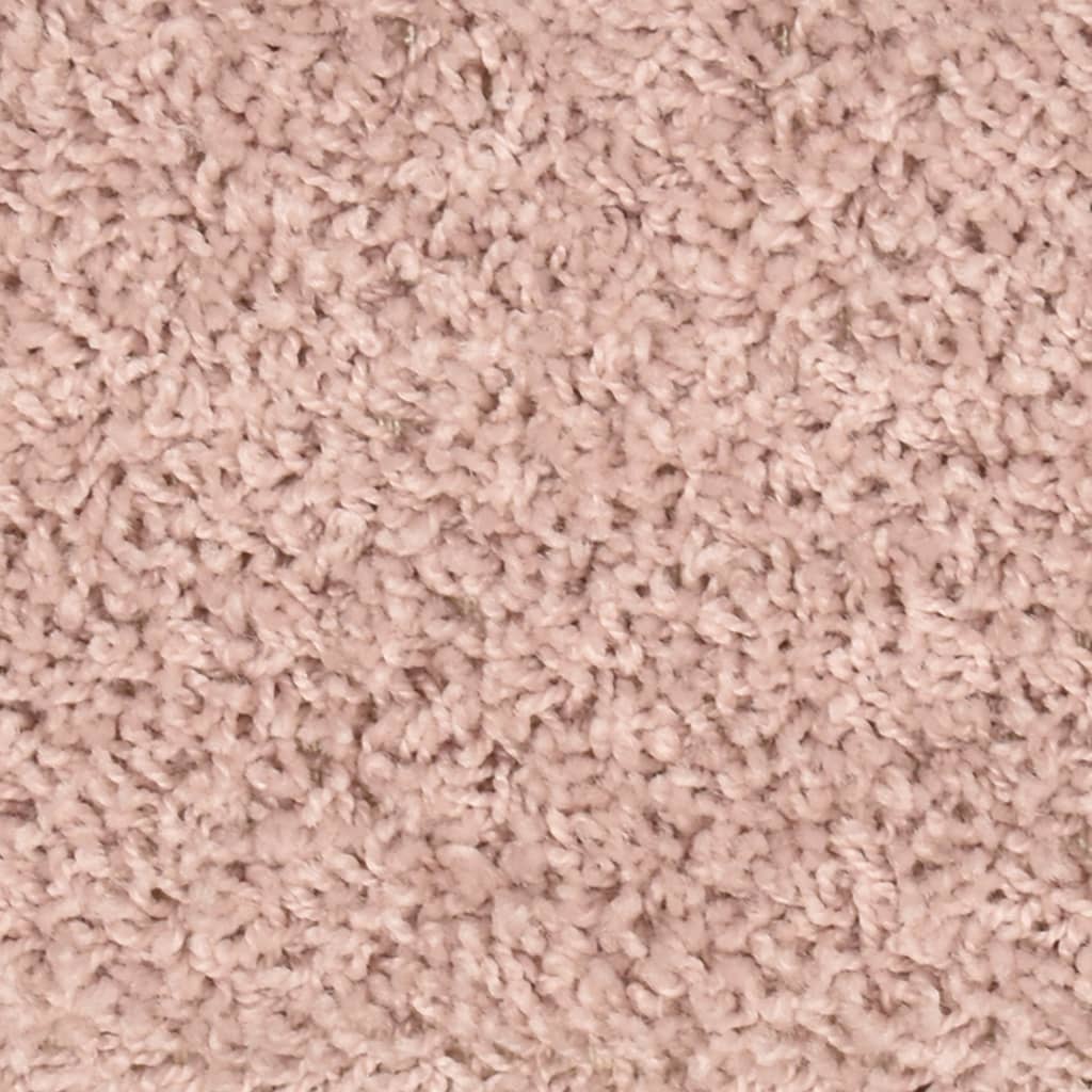 vidaXL Covorașe pentru trepte scară, 15 buc., roz deschis, 56x17x3 cm