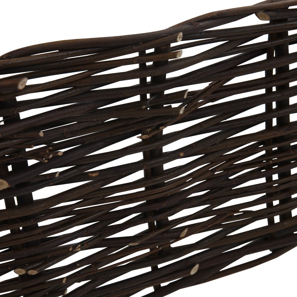 vidaXL Garduri de bordură pentru grădină, 10 buc., 120x35 cm, salcie