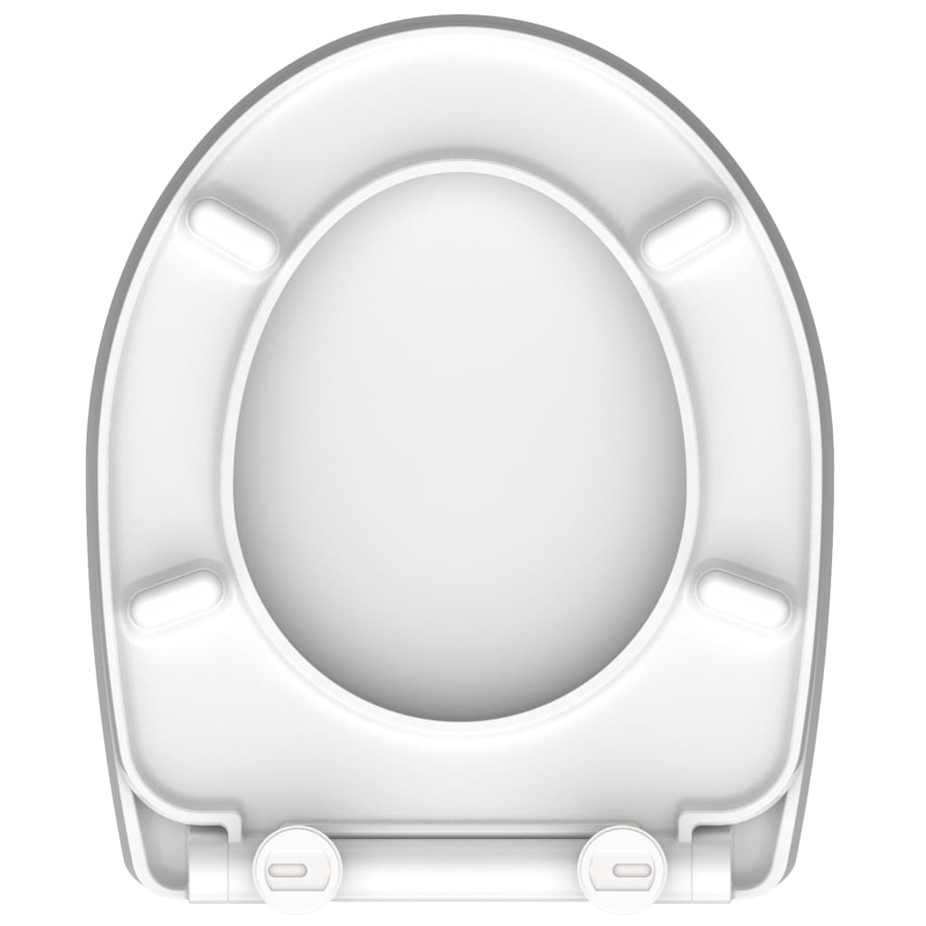 SCHÜTTE Scaun de toaletă Duroplast închidere silențioasă, MAGIC LIGHT