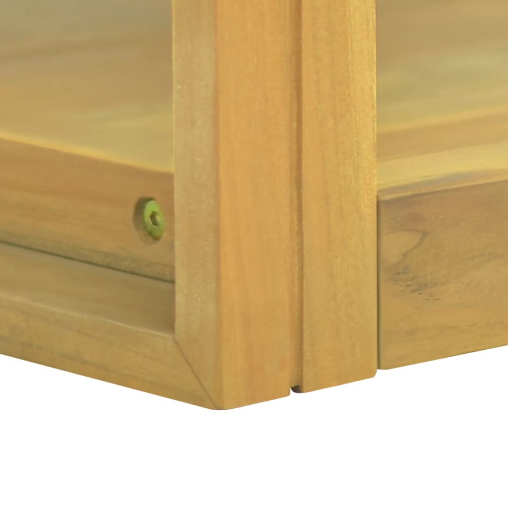 vidaXL Dulap de baie suspendat, 60x45x35 cm, lemn masiv de tec