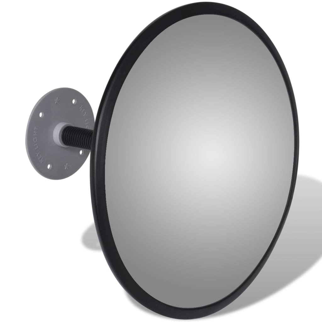 Oglindă rutieră acrilică convexă de interior 30 cm negru
