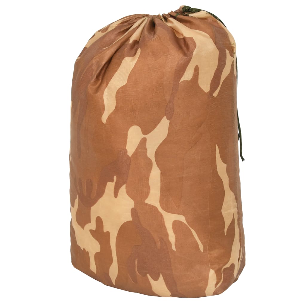 vidaXL Plasă de camuflaj cu geantă de depozitare, bej, 1,5x5 m