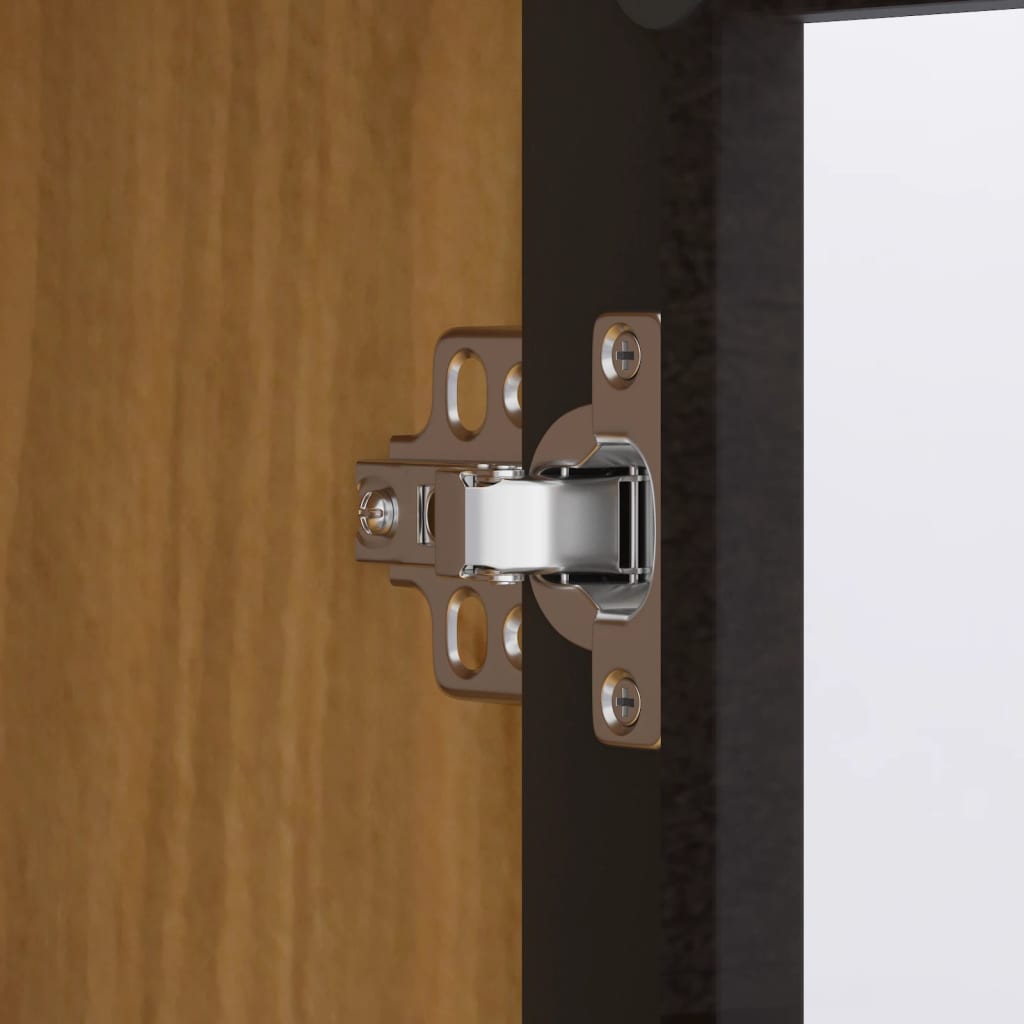 vidaXL Blat pentru dulap înalt cu uși din sticlă „FLAM” lemn masiv pin