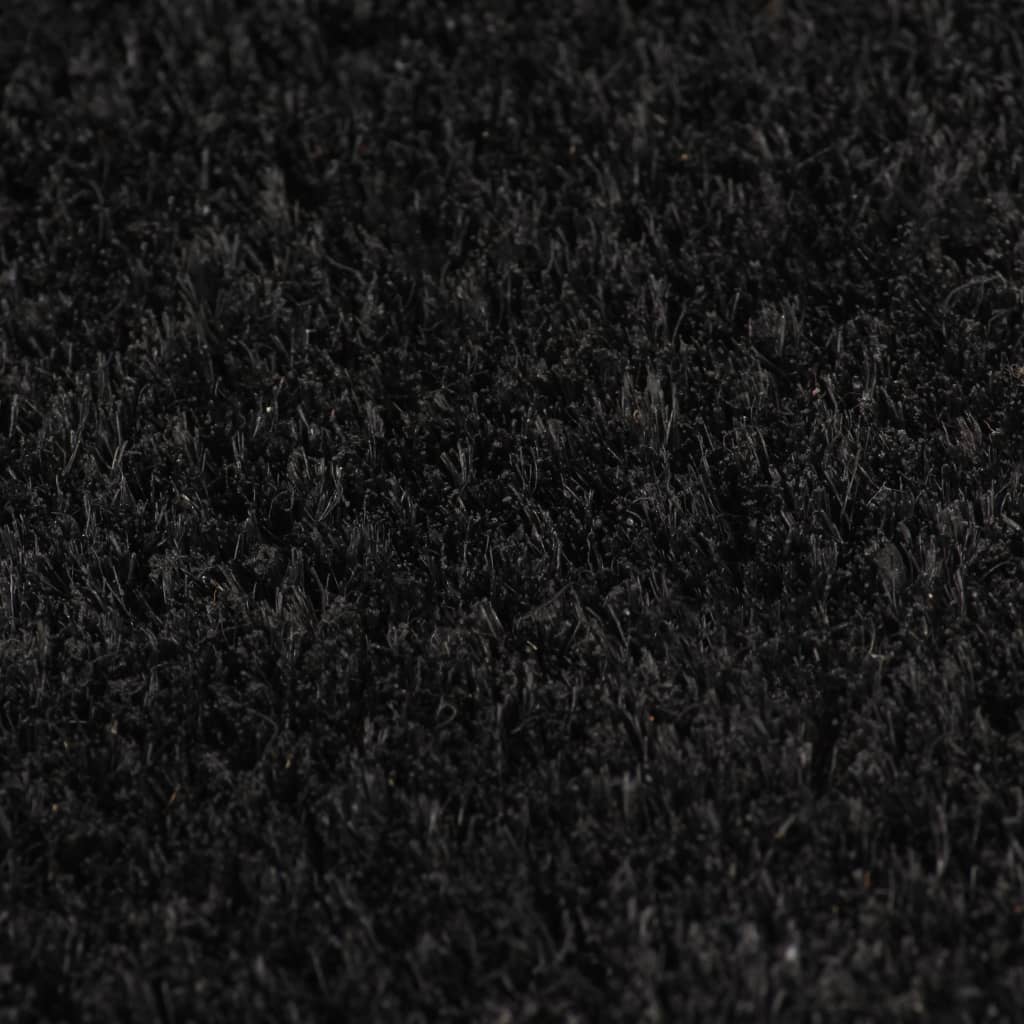 vidaXL Covoraș de ușă, 2 buc., negru, 40x60 cm, fibre de cocos