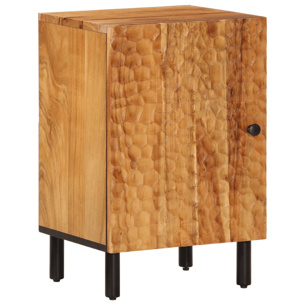 vidaXL Set dulapuri de baie, 2 piese, lemn masiv de acacia