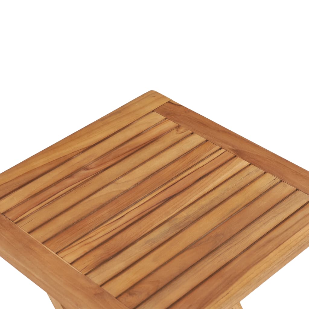 vidaXL Masă de grădină pliabilă, 45 x 45 x 45 cm, lemn masiv de tec