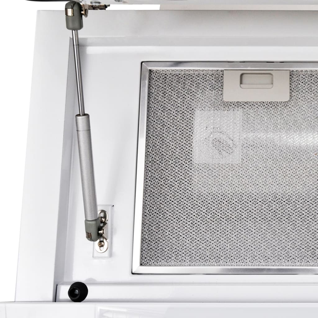 vidaXL Hotă de bucătărie din sticlă securizată, alb, 600 mm