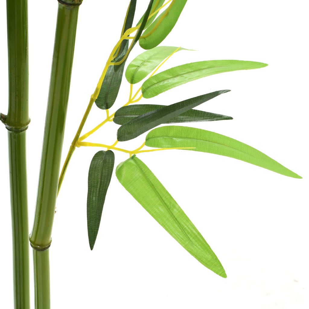 vidaXL Plantă bambus artificial cu ghiveci 175 cm, verde