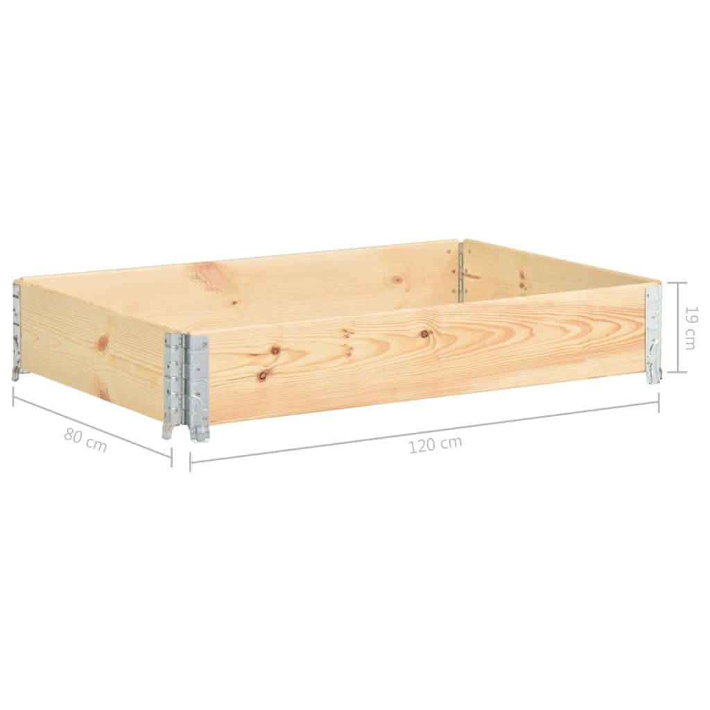 vidaXL Strat înălțat, 80 x 120 cm, lemn masiv de pin