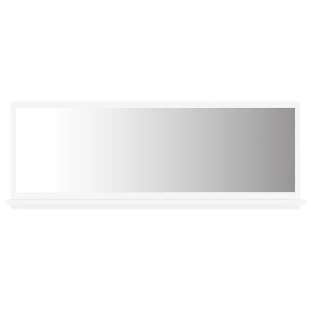 vidaXL Oglindă de baie, alb, 100 x 10,5 x 37 cm, PAL