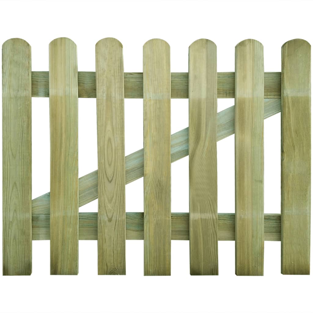 vidaXL Poartă de grădină, 100 x 80 cm, lemn