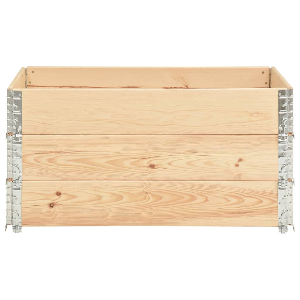 vidaXL Rame pentru paleți, 3 buc., 80 x 120 cm, lemn masiv de pin