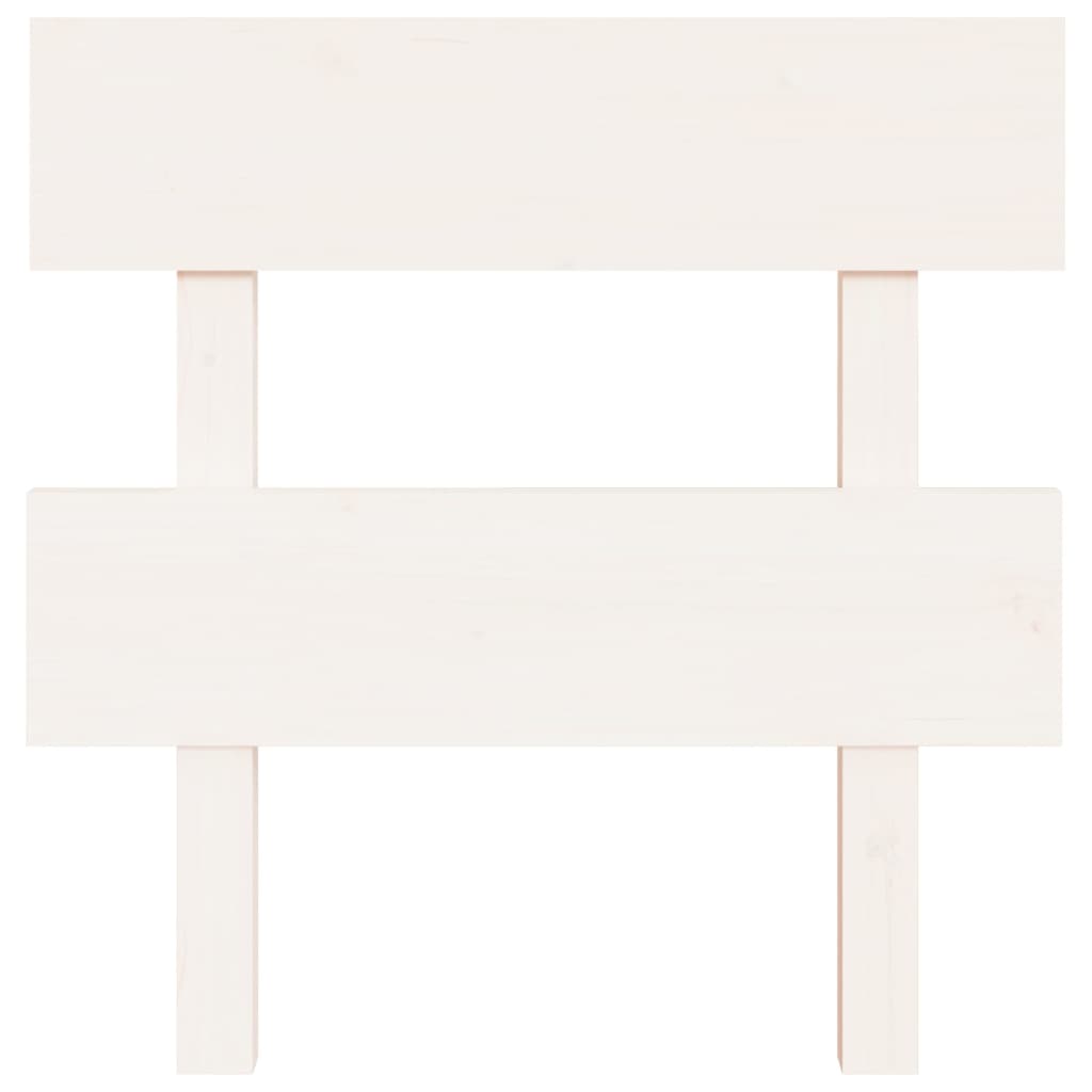 vidaXL Tăblie de pat, alb, 103,5x3x81 cm, lemn masiv de pin