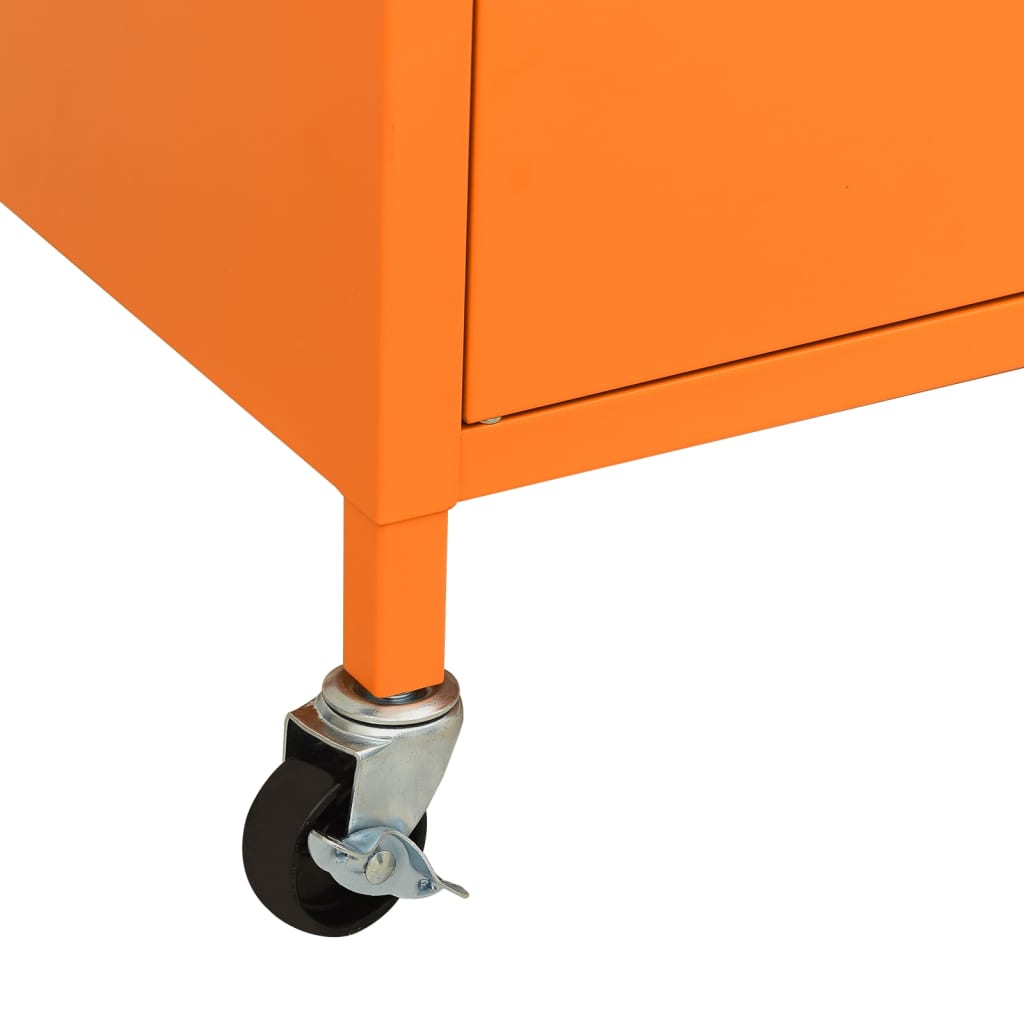 vidaXL Dulap de depozitare, portocaliu, 60x35x56 cm, oțel
