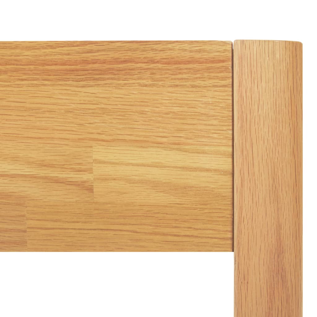vidaXL Cadru de pat, 200 x 200 cm, lemn masiv de stejar