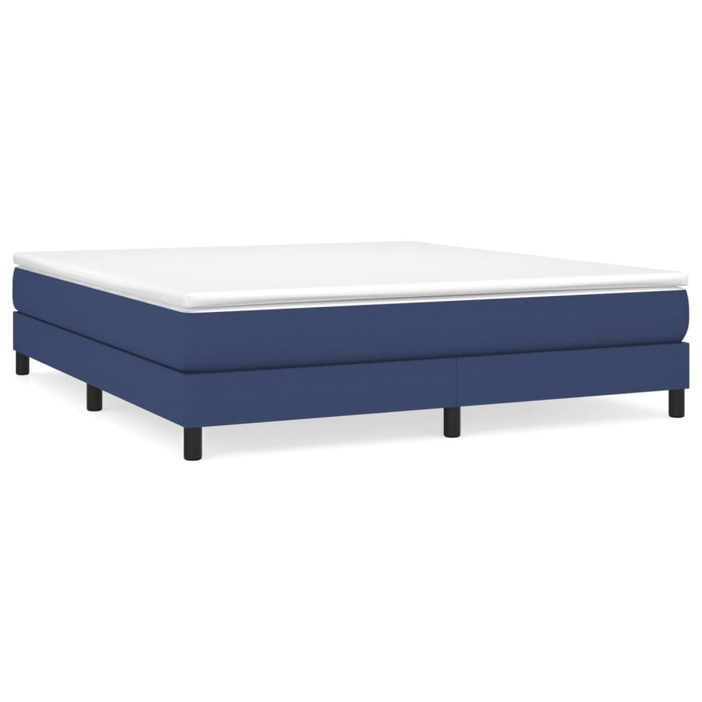 vidaXL Cadru de pat, albastru, 160 x 200 cm, material textil