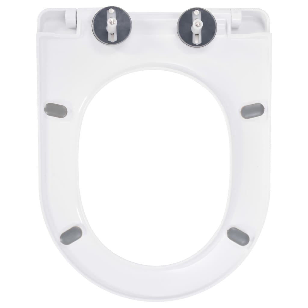 vidaXL Capac WC cu închidere silențioasă, eliberare rapidă, alb