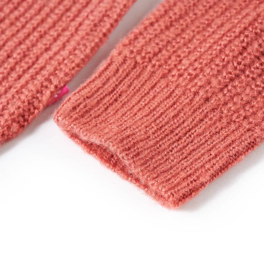 Pulover pentru copii tricotat, roz mediu, 92