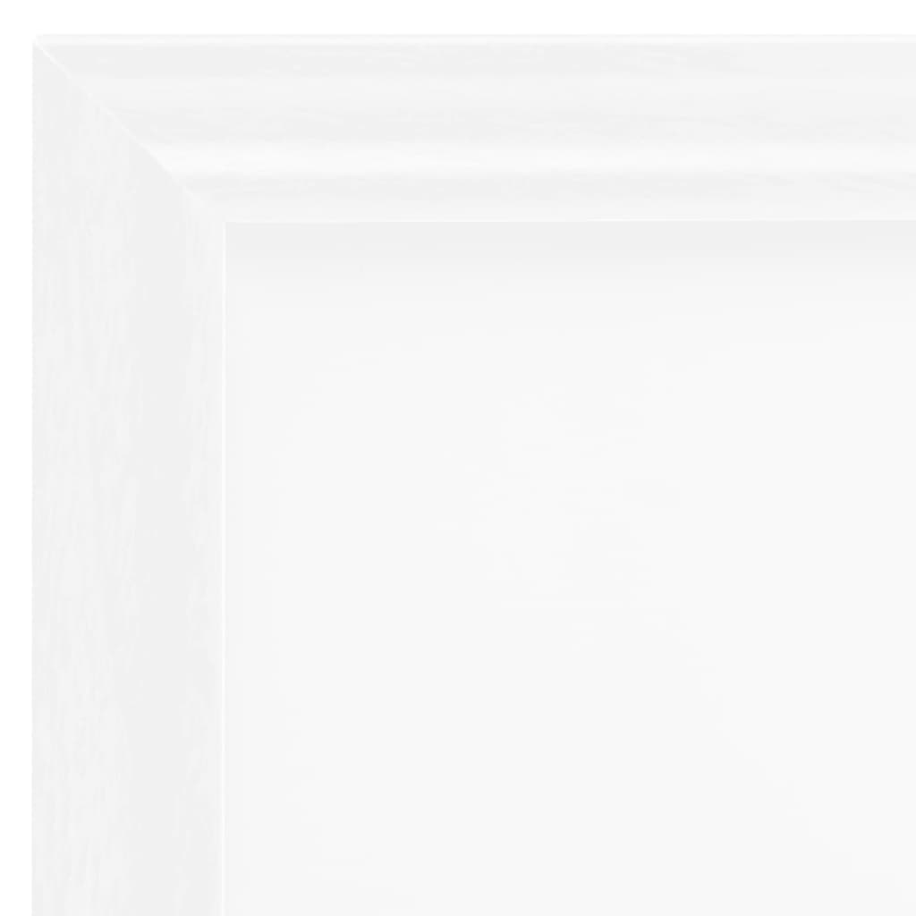 vidaXL Rame foto colaj pentru masă, 3 buc., alb, 13x18 cm MDF