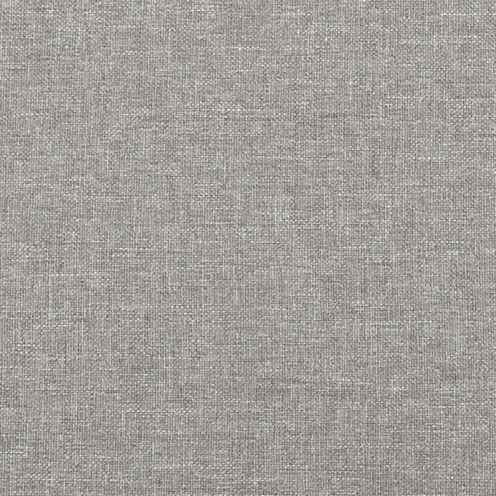 vidaXL Cadru de pat, gri deschis, 120x200 cm, material textil