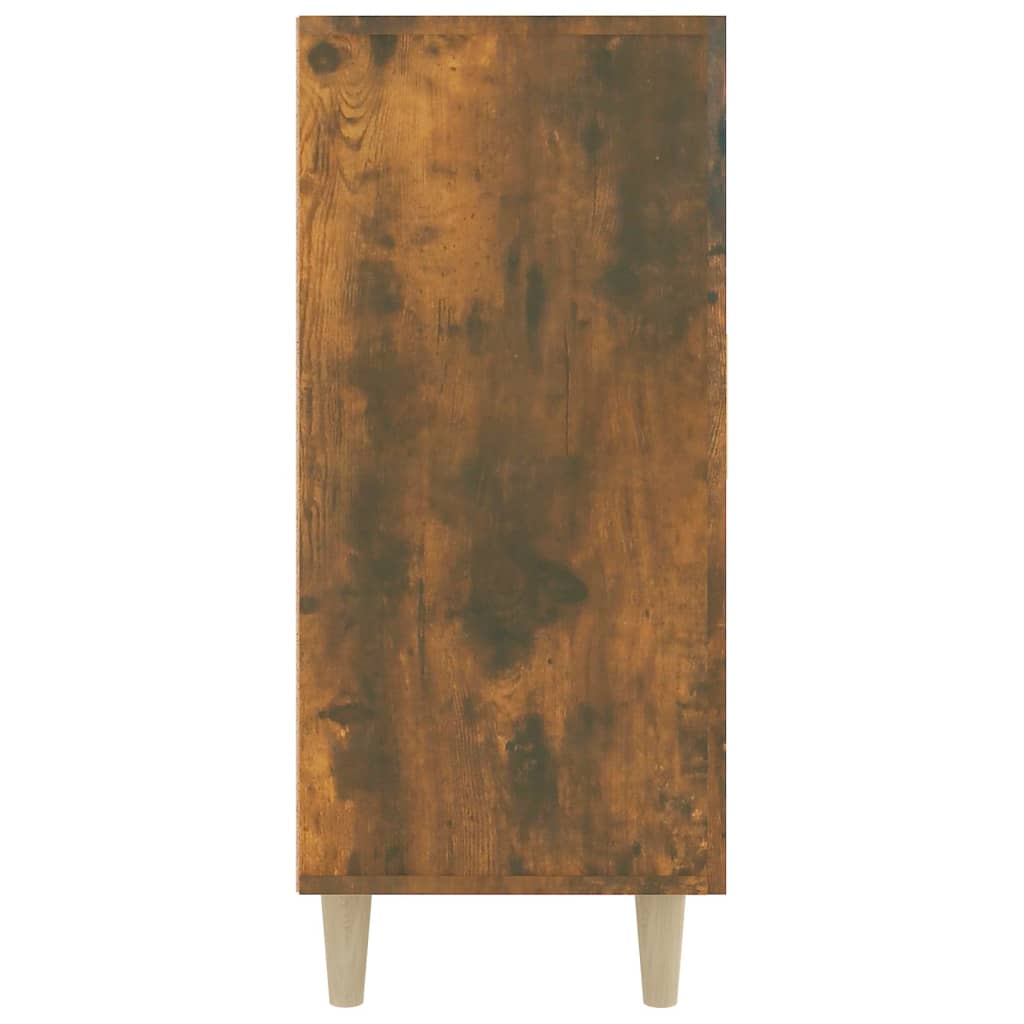 vidaXL Servantă, stejar fumuriu, 90x34x80 cm, lemn compozit