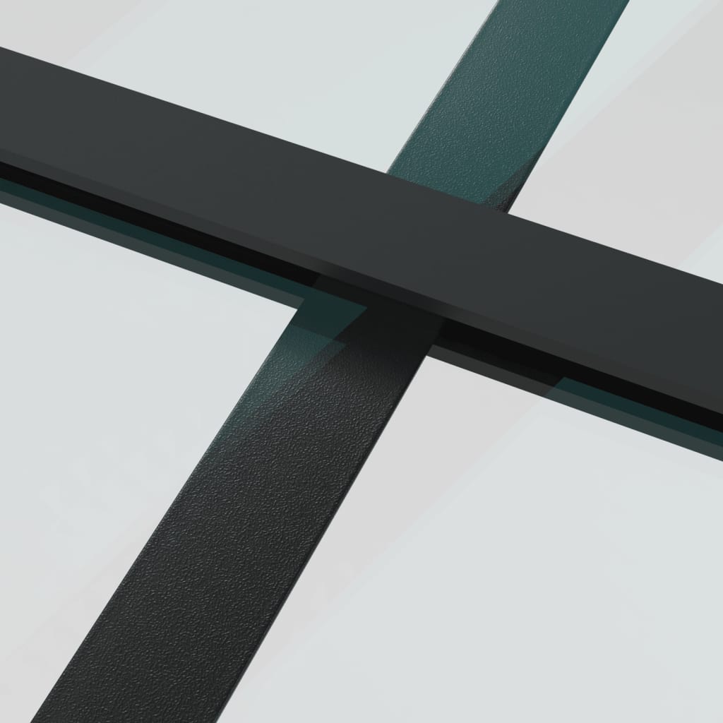 vidaXL Ușă glisantă, negru, 102,5x205 cm, aluminiu și sticlă ESG