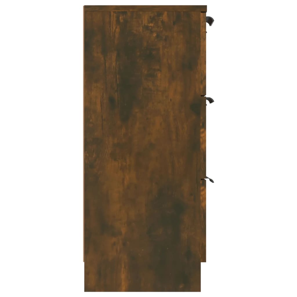vidaXL Servantă, stejar fumuriu, 60x30x70 cm, lemn prelucrat
