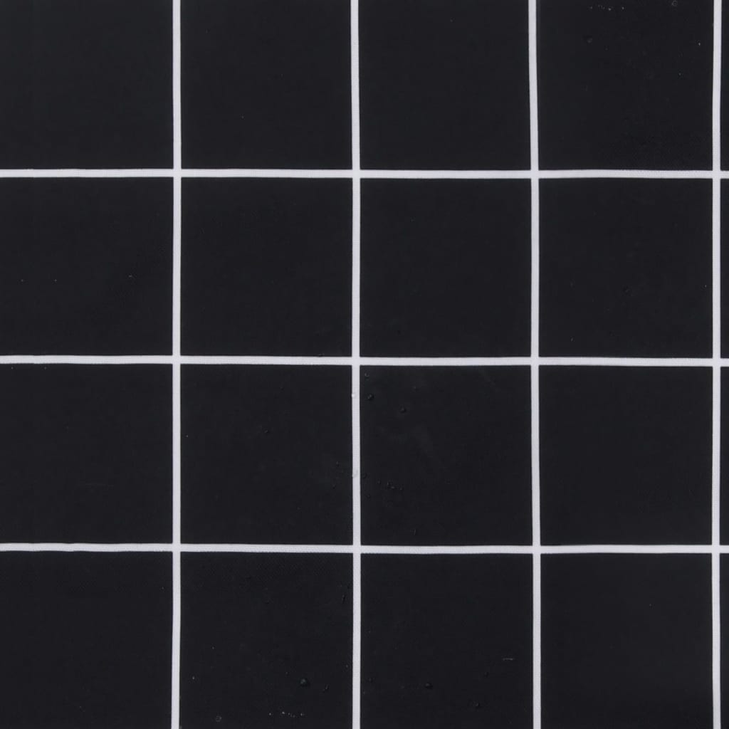 vidaXL Pernă pentru paleți, negru carouri, 60x60x8 cm, textil oxford