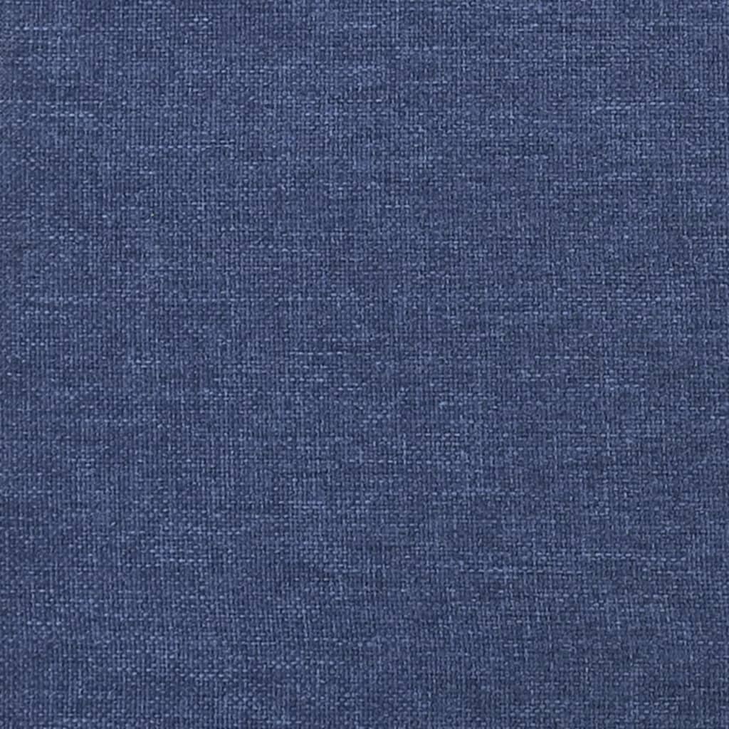vidaXL Tăblie de pat, albastru, 80x7x78/88 cm, textil