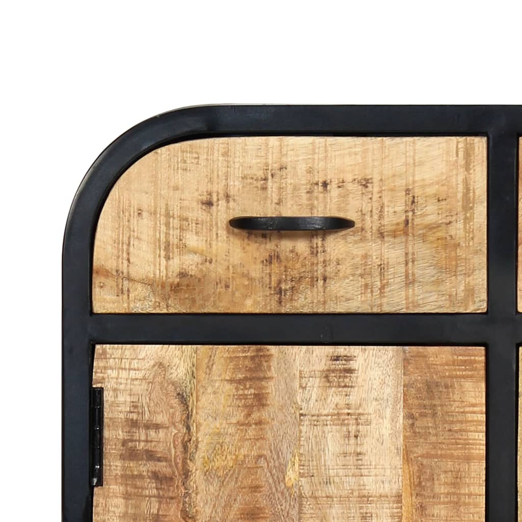 vidaXL Servantă, 60x30x75 cm, lemn masiv de mango și fier