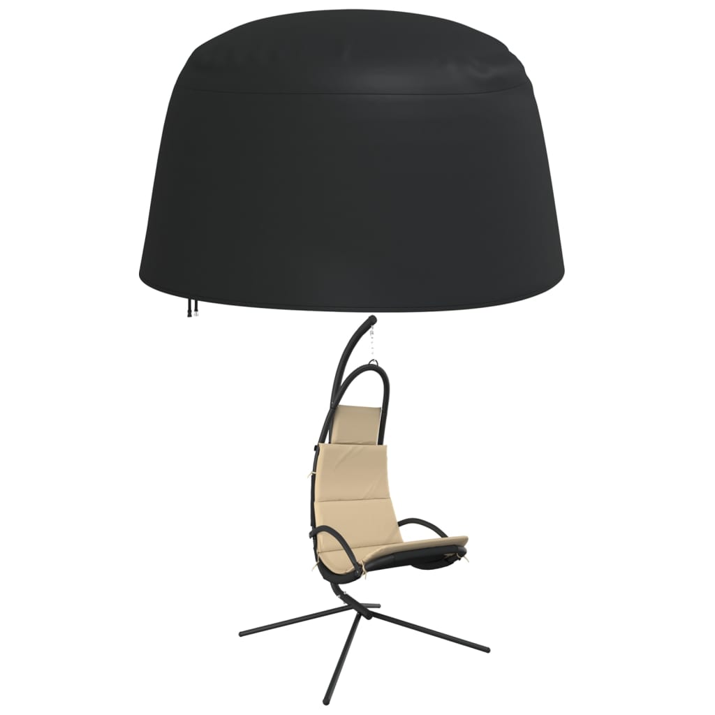 vidaXL Husă scaun suspendat tip ou, negru, Ø 190x115 cm Oxford 420D
